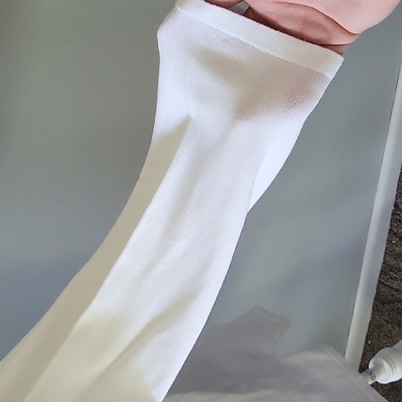 Cato white with black stripes wide neck 3/4 sleeve sweater NWT - Picture 6 of 11